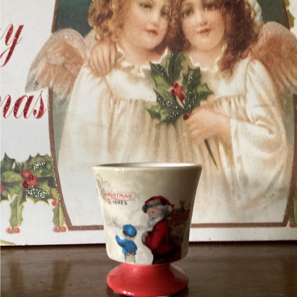 Yankee Candle Tealight Holder: Olde World Father Christmas motif. - Picture 11 of 11